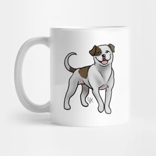 American Bulldog - White and Brindle Mug